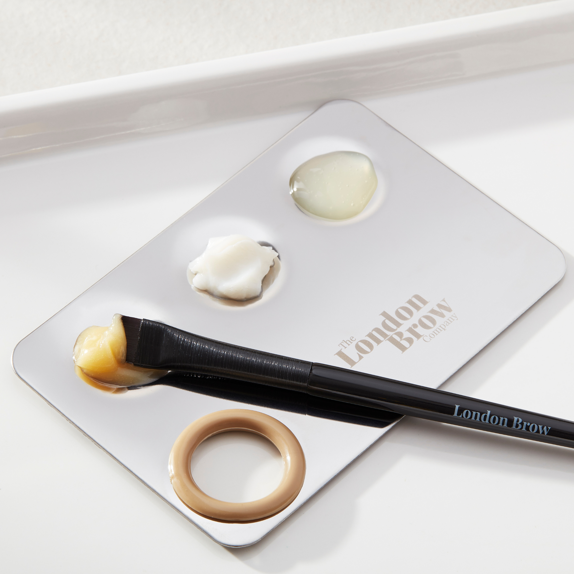 London Brow MUA Mixing Palette –  Stainless Steel Tint & Lamination Palette